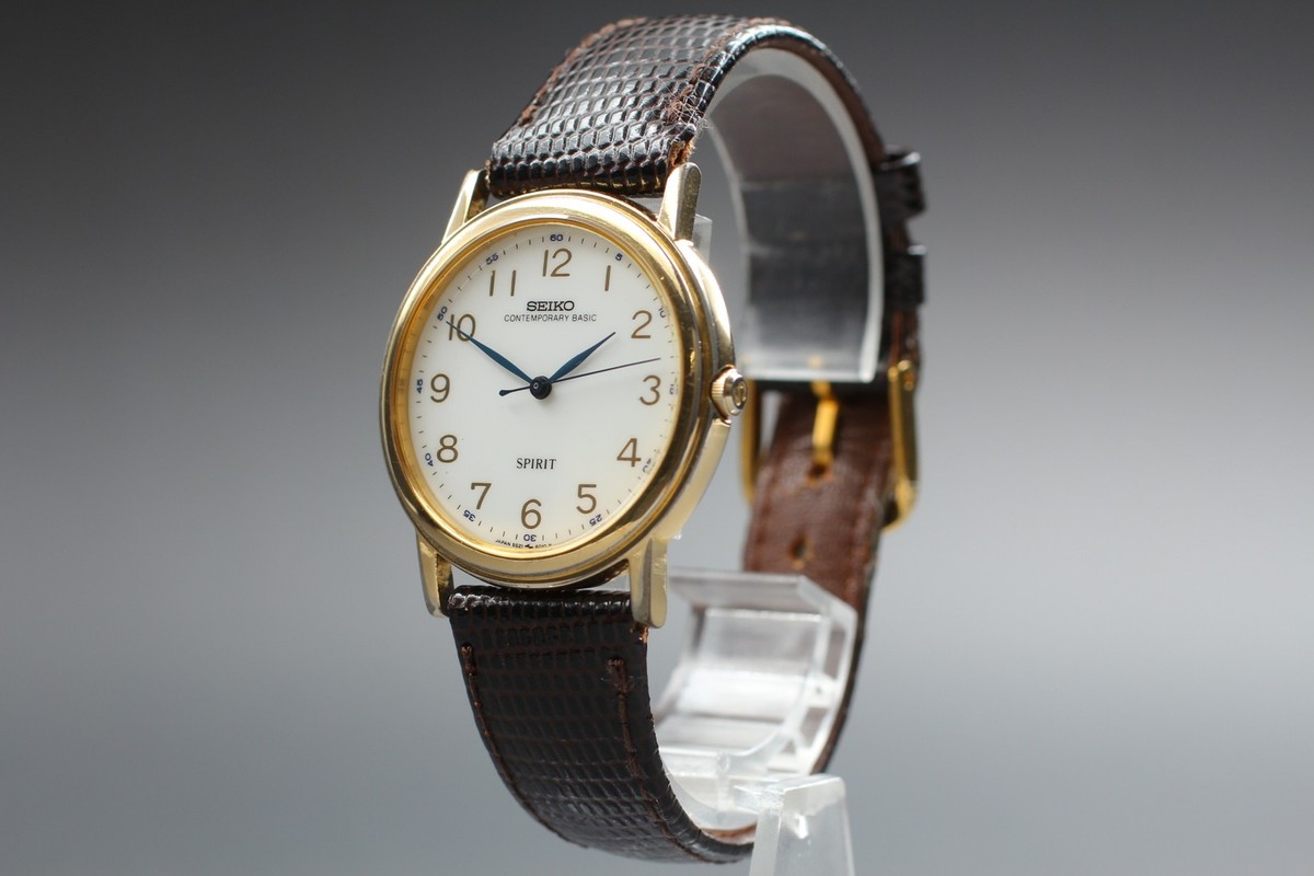1998 [N MINT] SEIKO SPIRIT 5S21-8000 Sweep Second Rare Quartz