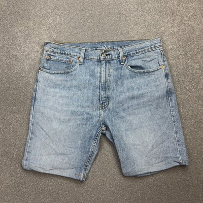 Levis Jeansshorts Erwachsene W34 blau Jorts Red Tab Y2K Dad helle Waschung USA 90er Herren*