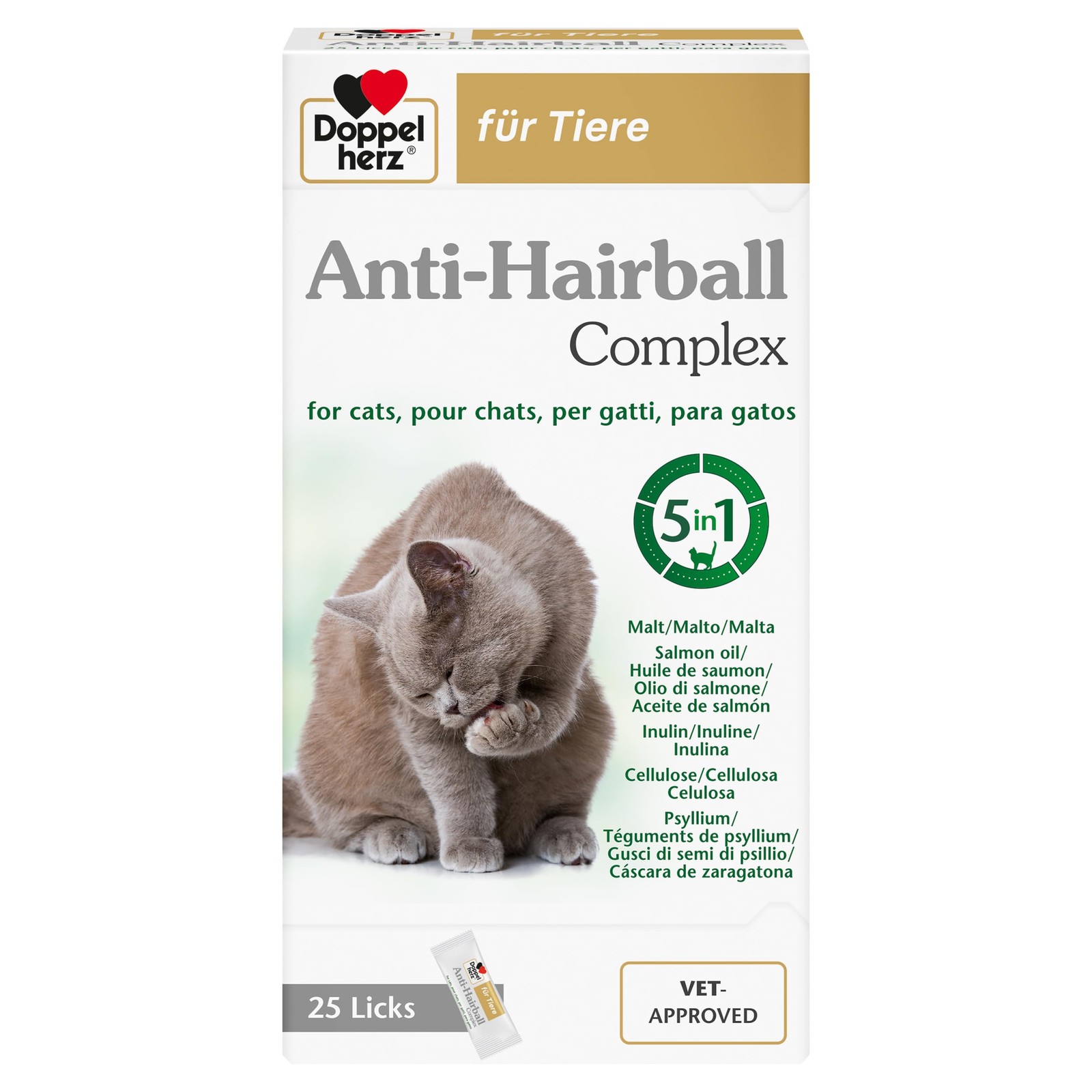 Doppelherz Anti Hairball Gatti - Complesso Fibre e Oli Alta Qualità