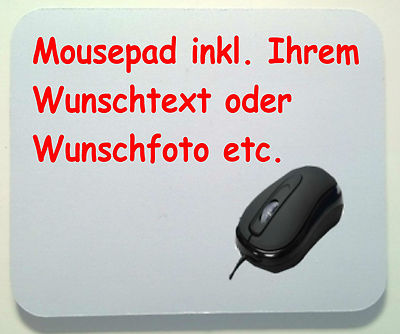 Mauspad Mousepad inkl. Wunschdruck Foto Logo Text Motive eine tolle Geschenkidee