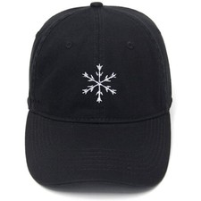 Embroidery Hat Cotton Embroidered Casual Men's Baseball Cap Snowflake