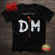 Depeche Mode Enjoy The Silence Heavy Cotton Black All Size Unisex Shirt VE1923