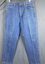 Wrangler Men's Jeans Denim 11x32 Straight Y2K USA Made Vtg Cowboy Blue