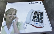 Clarity JV35 Telephone Big Amplified Buttons w Talk Back Jumbo Braille Numbers