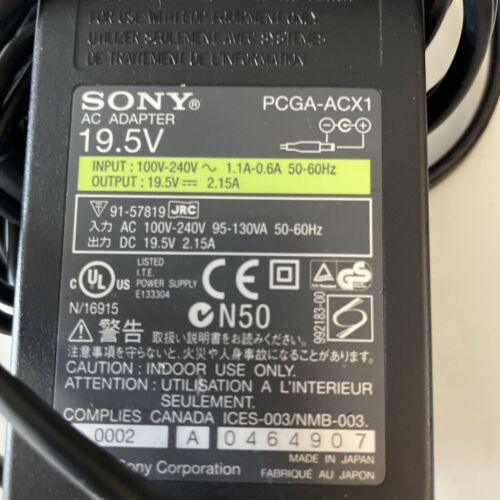 SONY VAIO VGN-A497 17" PENTIUM M 2 GHZ 1 GBRAM + CABLE+MOUSE Vintage/Collectable - Picture 21 of 21