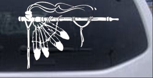 Calcomanía de la tubería de la paz de los indios nativos americanos Pegatina de calcomanía para automóviles o ventanas de camiones para portátiles - Imagen 2 de 32