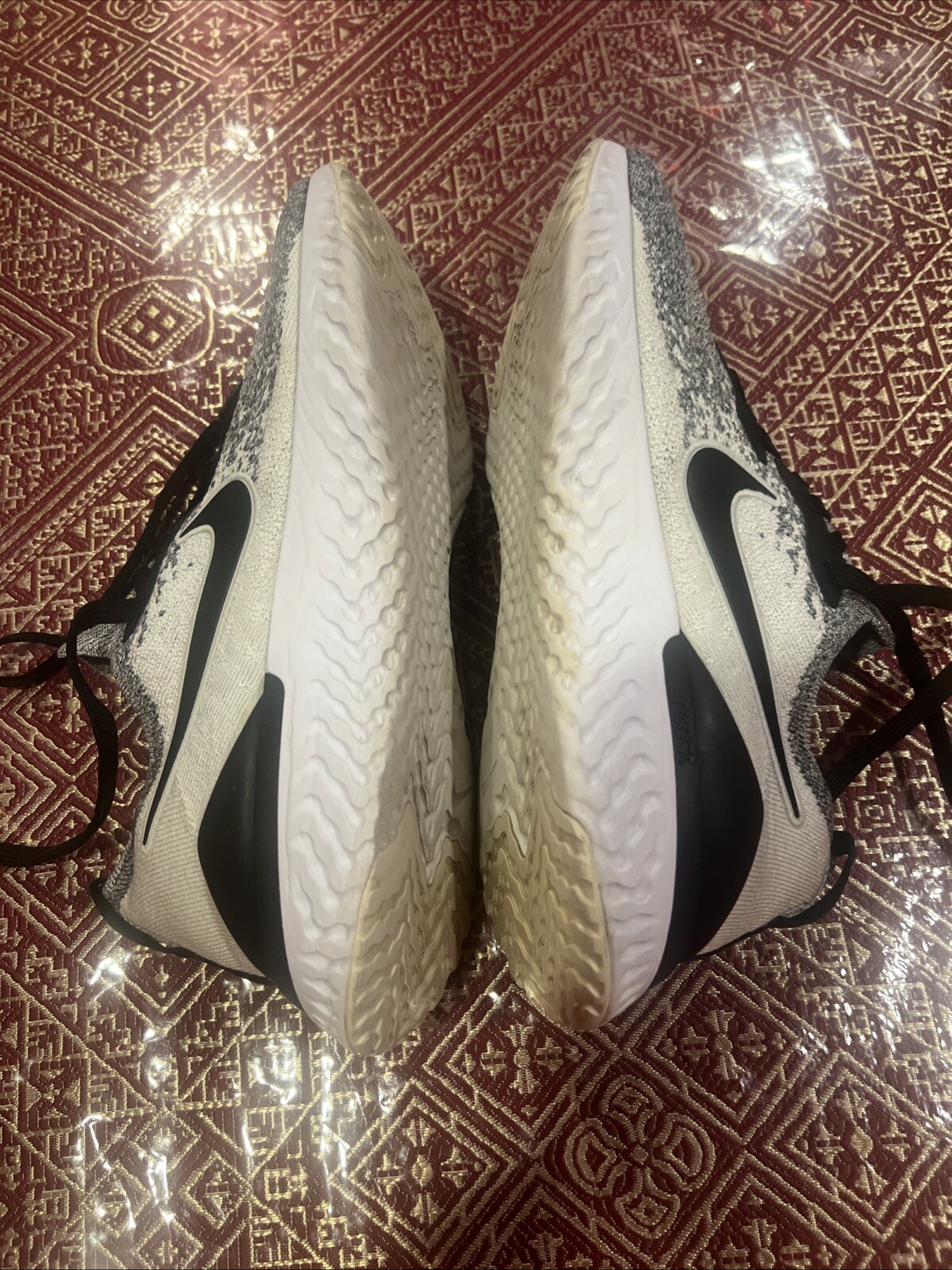 Pre-Owned Nike Epic React Flyknit Oreo Running Sh… - image 14