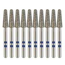 Zirconia Adjustment Burs Diamond Dental FG Z856/025M Round End Taper Medium Grit
