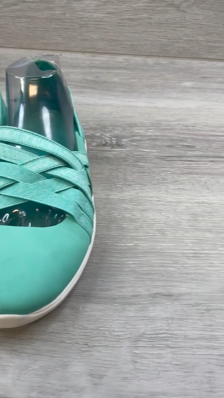 Scarpe Merrell Atlantis donna blu 8 5 trekking tessuto cinturino casual comode