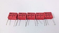 5 WIMA Capacitors 2.2uF 100V MKS4 Metallized Polypropylene Polyester Audio Film