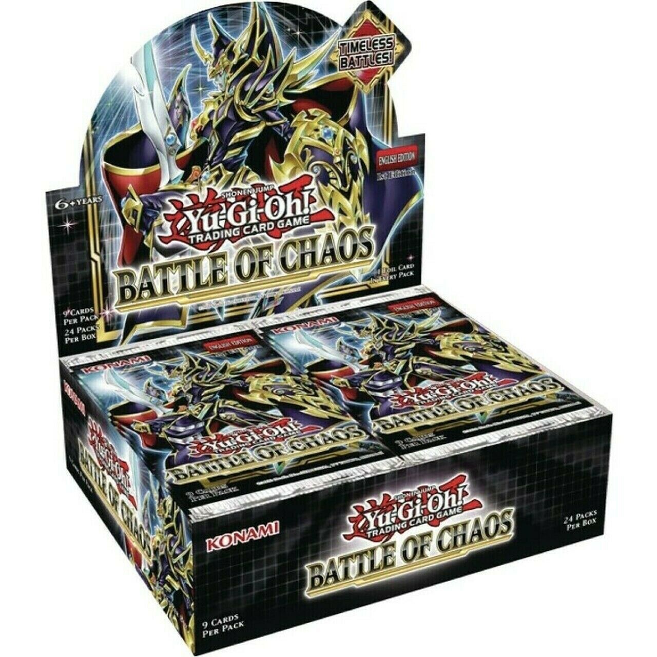 Yugioh Battle of Chaos Factory Sealed Booster Box 24 Packs 1st Ed Ships 2/10