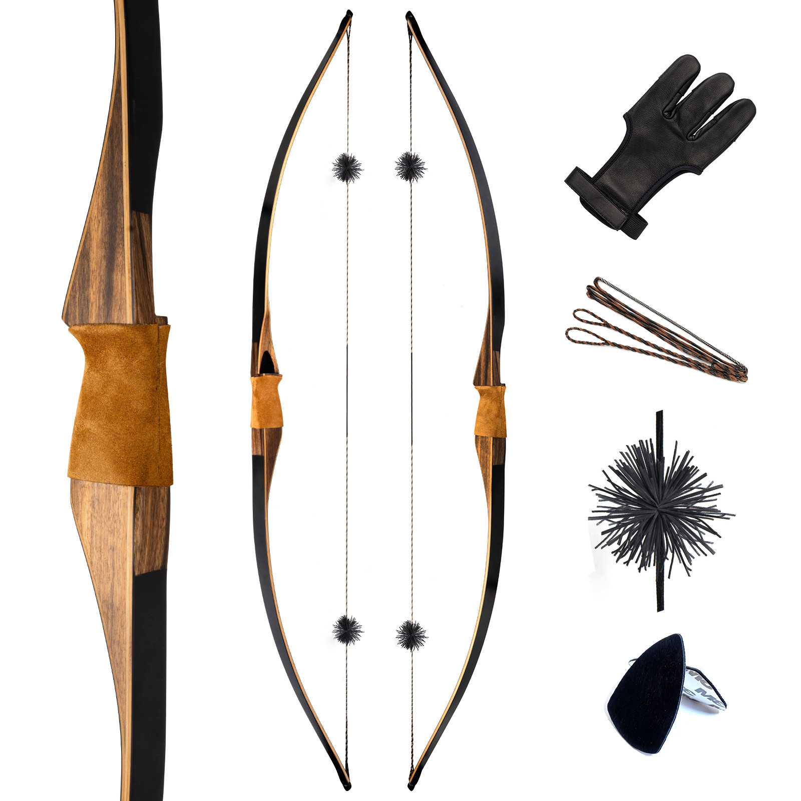 Deerseeker Archery Outlander 64" Longbow Reflex deflex Laminated Traditional bow