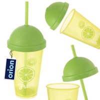 Trinkbecher Plastikbecher Mehrwegbecher Becher Mit Deckel Und Strohhalm 450 Ml