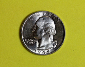 1944- Washington Silver quarter dollar coin #P14883
