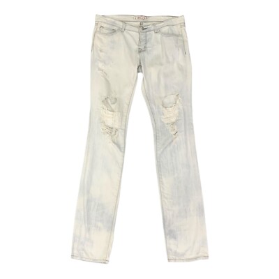 【正規品】JCAESAR Distressed White Denim JCAESAR White pleated wide-leg jeans – jcaesarclo