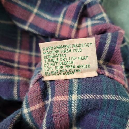 Vintage Red Head Shirt Jacket Mens XLT Green Canvas Flannel Lined Hunting Camp - Picture 7 of 9