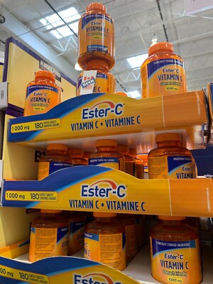 AiWaWa CA, (10 BOTTLES), Ester-C Vitamin C 1000mg (180 Tablets)