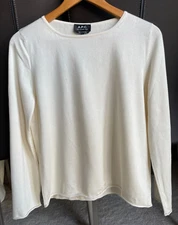 A.P.C. Annette Knit in Ecru - Size S - Cotton/Viscose - New, Never worn