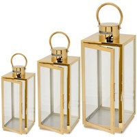 Windlicht Laterne Lampion Tischlaterne Laternenset Gartenlaterne Dekoration 3Stk