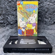 Max & Ruby: Party Time with Max & Ruby! VHS Tape 2006 Nickelodeon Nick Jr Rare