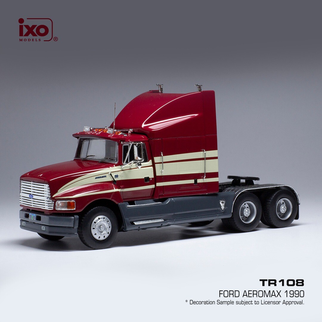 IXO MODEL TRUCKS FORD AEROMAX CAB UNIT RED/BEIGE 1990 1-43 SCALE TR108
