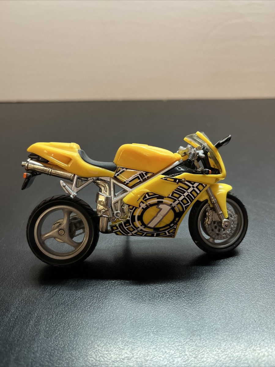 DUCATI yellow 996 SPORT BIKE motorcycle DIE CAST B1 | eBay