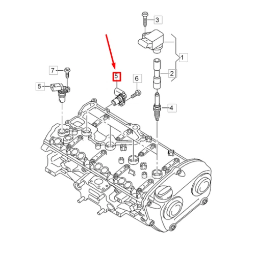 NEUER VOLKSWAGEN ARTEON NOCKENWELLENPOSITIONSSENSOR 04C907601K OEM - Bild 6 von 8