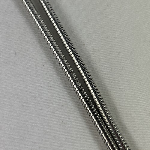 Slip Knot Necklace Silver Tone Rope Chain 30” Spring Ring Closure - 第 4/6 張圖片