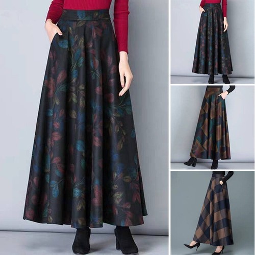 Jupe Balançoire Femme Cléments Ribeiro - Marron Floral - Taille M - Midi