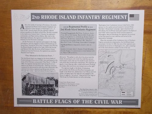 Willabee und Ward Schlacht Flagge des Bürgerkriegs 2. Rhode Island Infanterieregimet - Bild 2 von 6