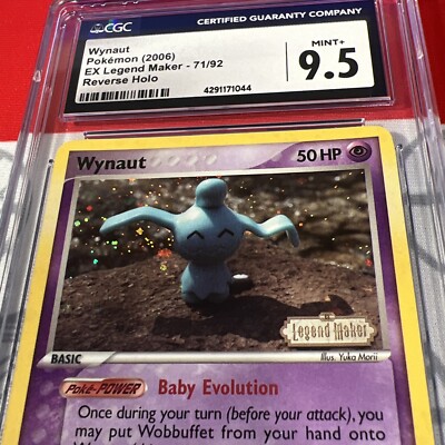CGC 9.5 Wynaut Legend Maker Stamp 2006 EX 71/92 Reverse Holo