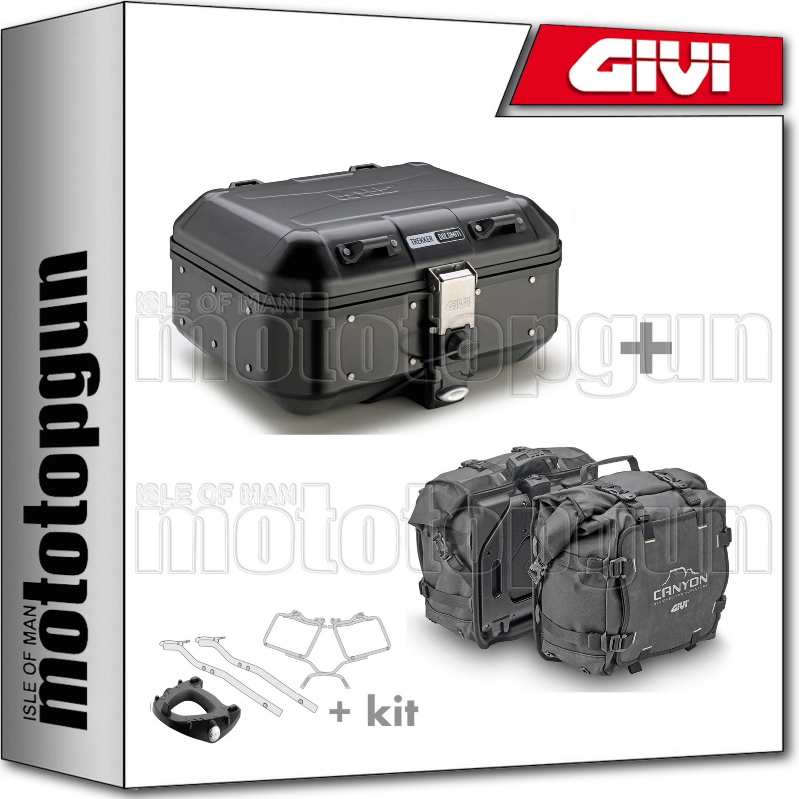 GIVI BAULETTO CANYON DLM30B + VALIGIE CANYON GRT720 HONDA NC 700 S 2012 12