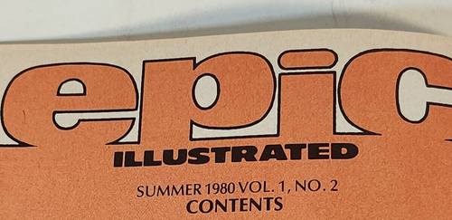 Revista de cómics Epic Illustrated segunda edición verano 1980 Odyssey fantasía para adultos - Imagen 7 de 7