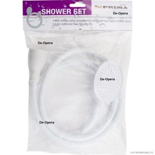 SINGLE ONE TAP FITTING SHOWER BATH HEAD & HOSE SPRAY HAIR WASH 1.5M