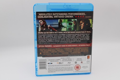 21 Grams Blu Ray Import Version Region B - Picture 3 of 3