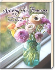 LEANIN TREE Among the Flowers 12 Note Cards #34703~3each 4designs~Color Interior