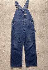 Big Mac Overalls Mens 38x32 Blue Carpenter Bibs American Workwear Denim Outdoors