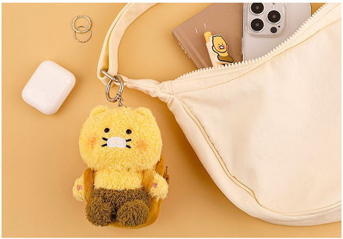 Kakao Friends Plüsch Wireless Kopfhörer Etui Brot Choonsik Schlüsselring Tasche Charm Spielzeug - Bild 8 von 14