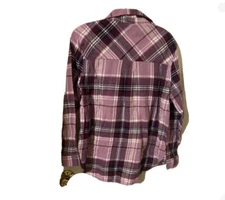Gap  Brand Women’s Boyfriend Flannel Medium New  Color Plum