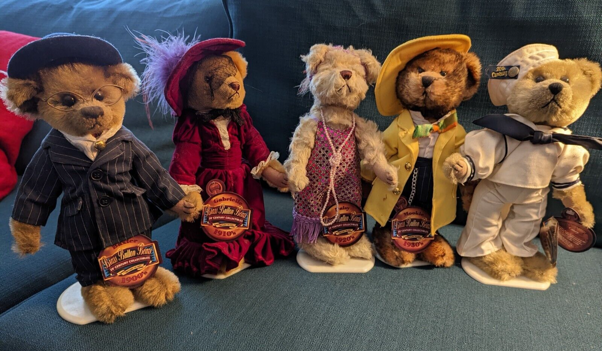 【1930's Mookie 】ぬいぐるみBrass Button Bears 1930's Mookie 】ぬいぐるみBrass Button Bears
