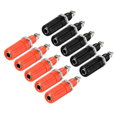 10Pcs Binding Post M8 Thread Amplifier Connector Banana Plug Jack Socket