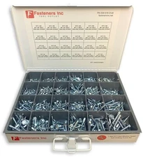 1466 Piece Hex Washer Head Tek Self Drilling Screw Zinc Assortment Fastener Kit