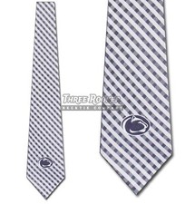 Penn State Nittany Lions Football Gingham Neckties Licensed Mens Neck Ties NWT