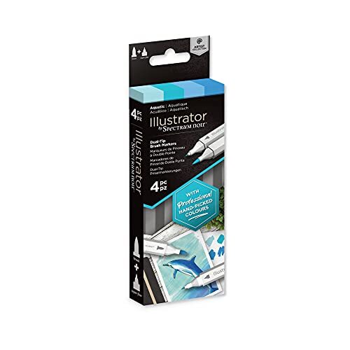 Illustrator Twin Tip Blendable Alcohol Based Marker Set with Japanese Nibs - ...