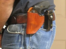 Left Hand Belt Holster for S&W J Frame Revolvers w/ 2 Inch Barrel