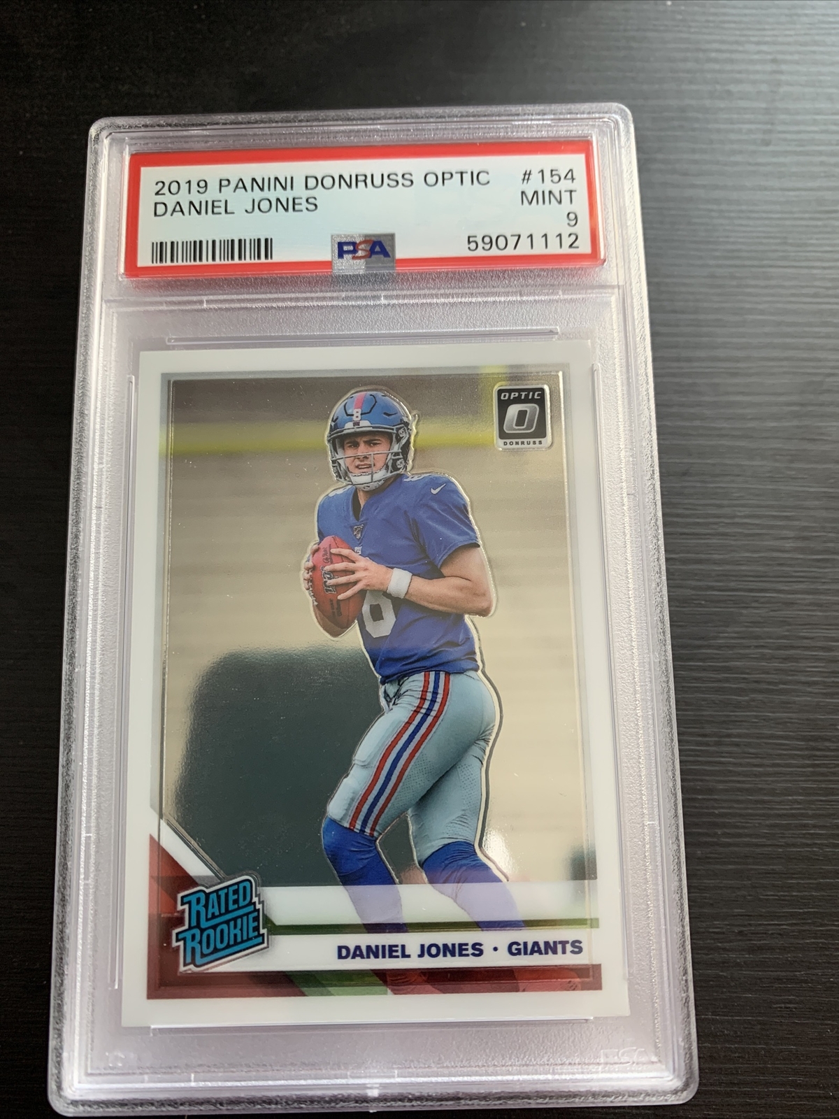 2019 PANINI DONRUSS OPTIC #154 DANIEL JONES PSA 9 MINT