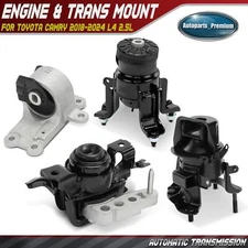 4x Engine Motor & Transmission Mount for Toyota Camry 2018-2024 2.5L Auto Trans.