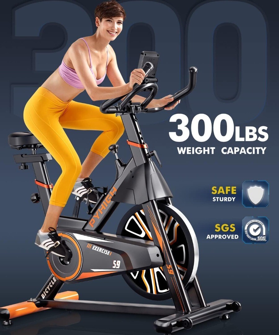 PYHIGH Stationary Exercise Bike for Home Indoor Cycling