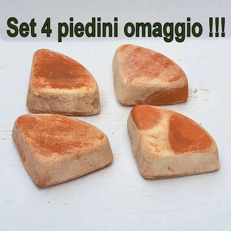 Vaso quadrato quadro Cubo in terracotta Fioriera piedini Omaggio resistente Gelo - Immagine 2 di 4