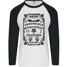 Ouija Board Voodoo Demons Spirits Halloween Mens L/S Baseball T-Shirt